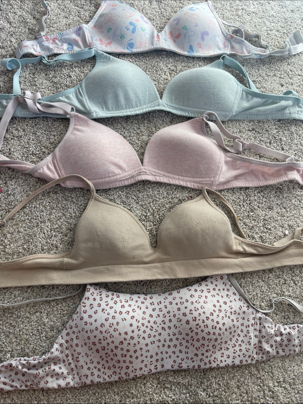Women’s Soft Everyday Bralette - Blue, Pink, Cream, Floral